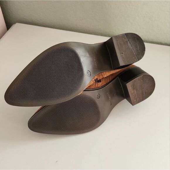 $595 Ron White Wayva Cognac Suede Bootie Womens Size EU 37 US Size 6.5 -7 - Picture 6 of 10